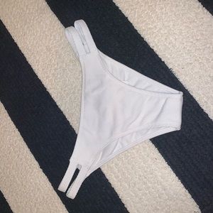 White bikini bottoms
